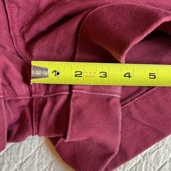 Father’s Daughter Brendan High Rise Short in Brick, USA Made, 100% Cotton, 28. - Picture 11 of 11